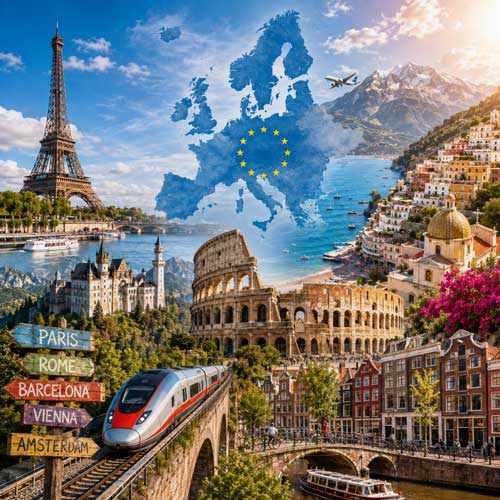 Európa útikalauz 2026 – A legjobb úti célok, útvonaltervek, belépési tippek és eSIM